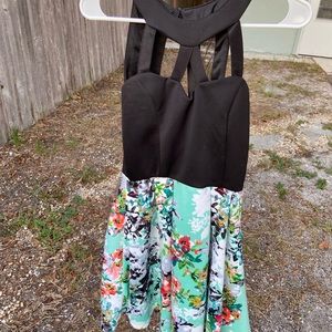 Crystal Doll, size 3, black/teal/floral